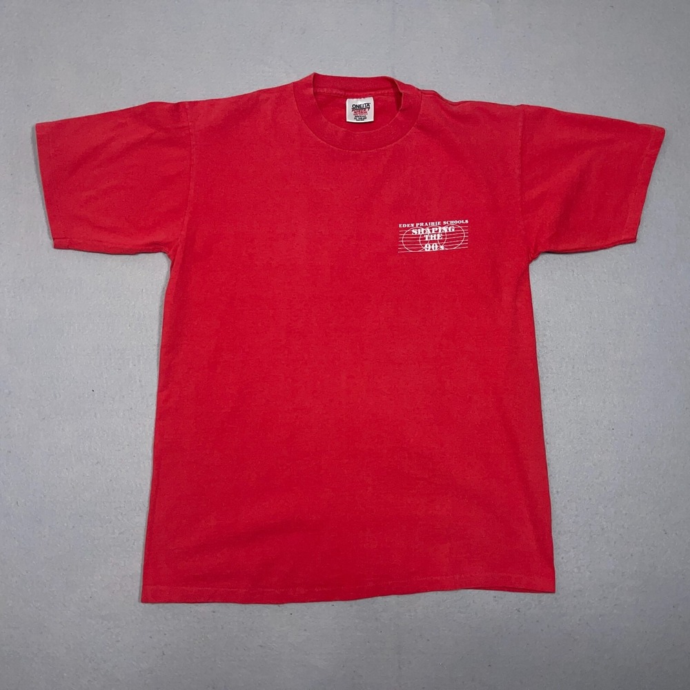 Vintage Shirt‎ Men XL Regular Red Eden Prairie Schools Shaping The 90s